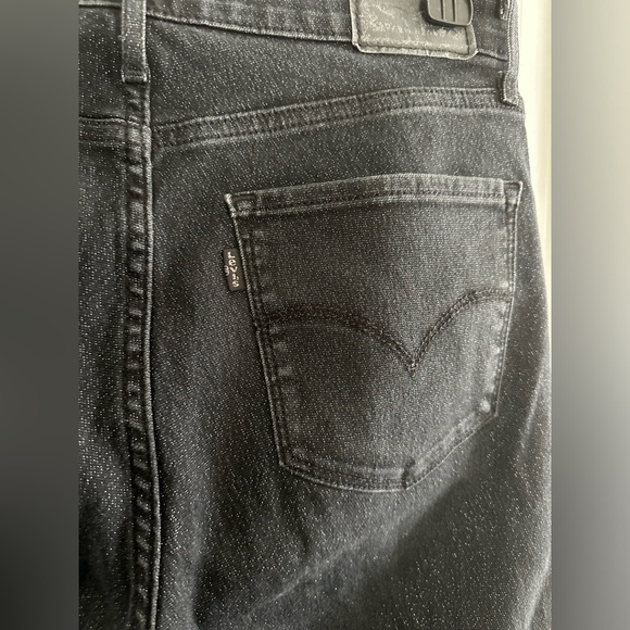 LEVI'S 721 Black High Rise Skinny Sparkle Jeans Women, black/metallic, W29 L30 - Picture 7 of 7